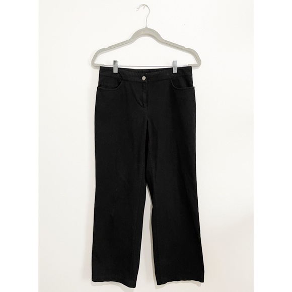 Eileen Fisher Pants - Eileen Fisher Wide Leg Pants Trousers Cotton Blend Classic Black MP